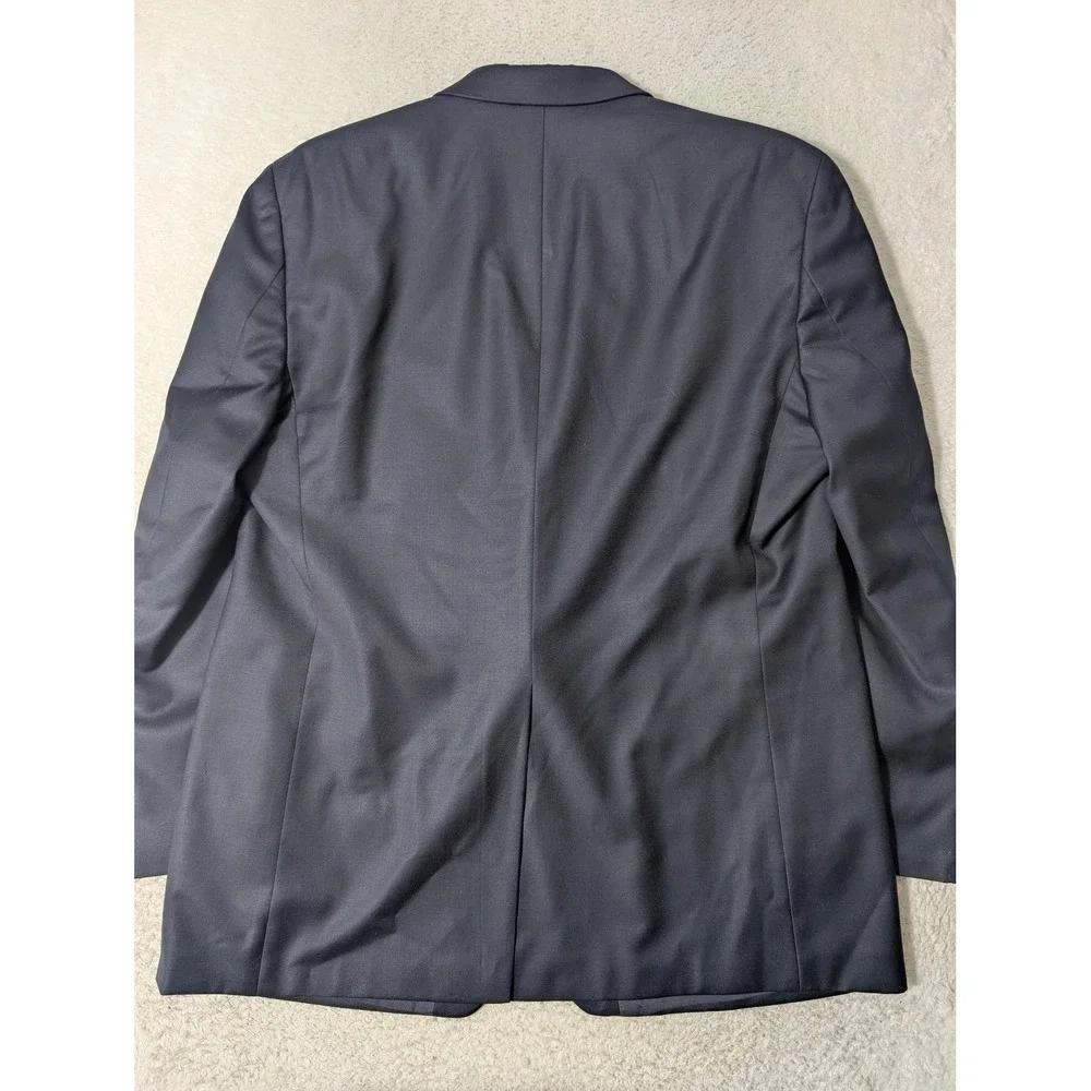 Lauren Ralph Lauren‎ Blazer Mens 46L Navy Blue 100% Wool Gold Button Coat